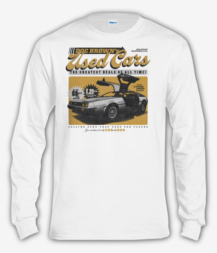 Polera manga larga Delorean del 85