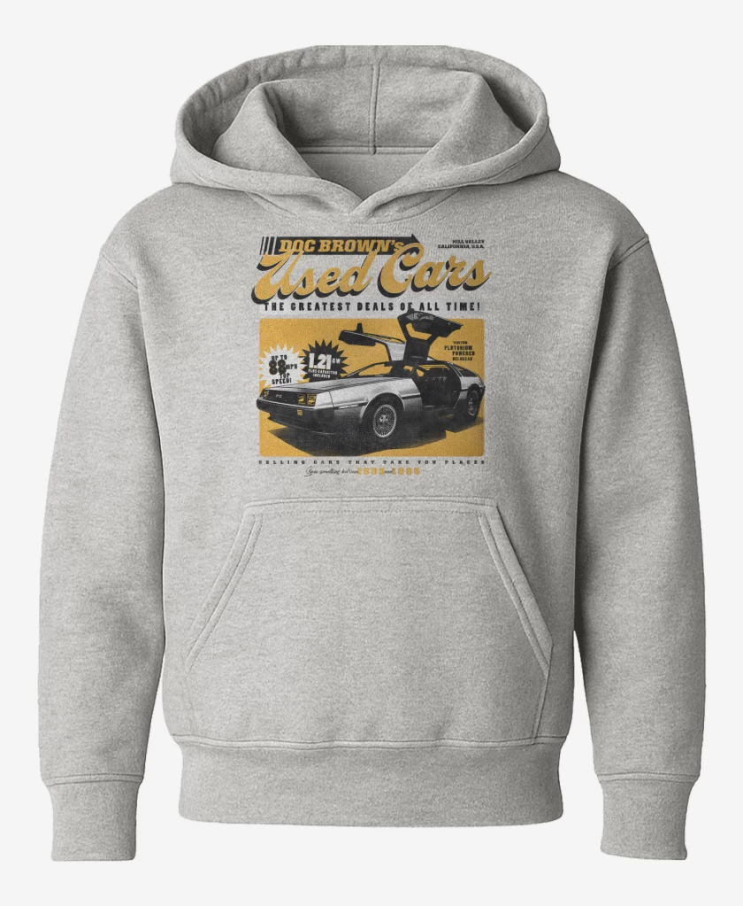 Poleron de niño Gris Melange de Delorean del 85