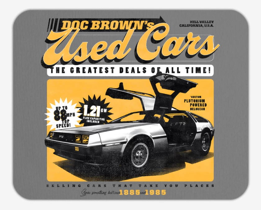 Mousepad Delorean del 85