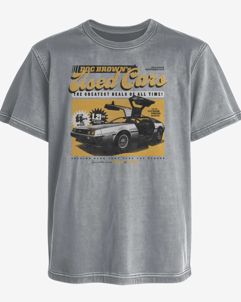 Polera desgastada Delorean del 85