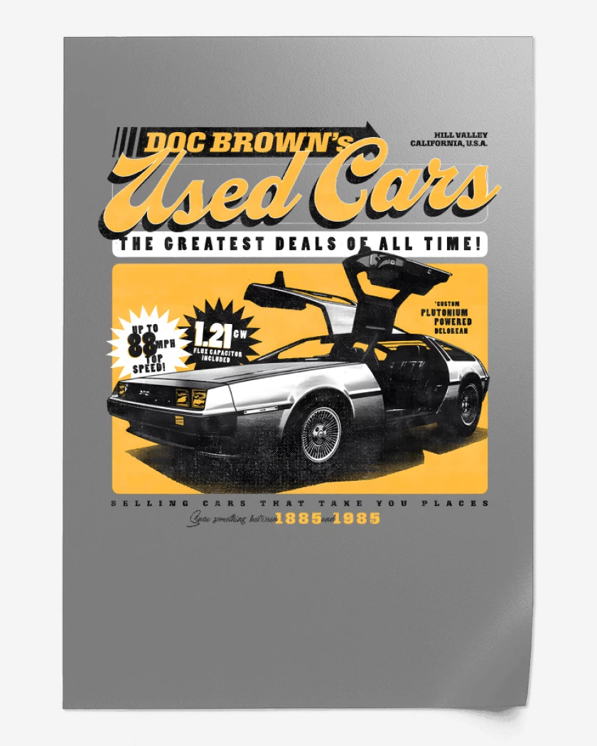 Print Delorean del 85
