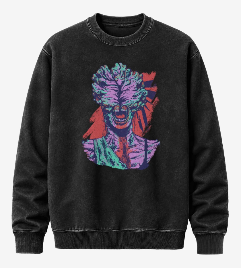 Poleron Polo Acid Wash Negro de Chasqui