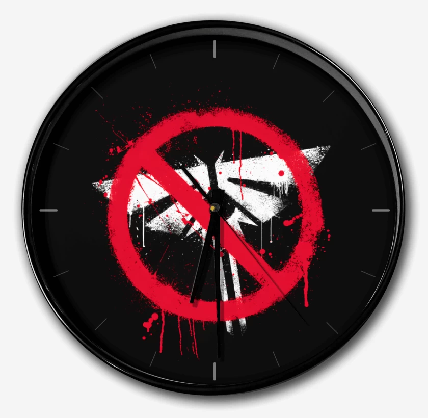 Reloj Negro de Alejate de la Luz