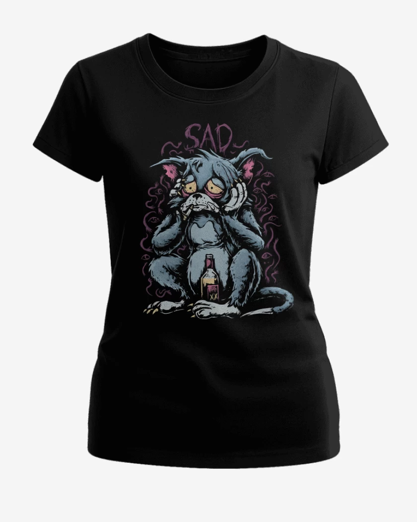 Polera de Mujer Negro de Tamos de la Perra