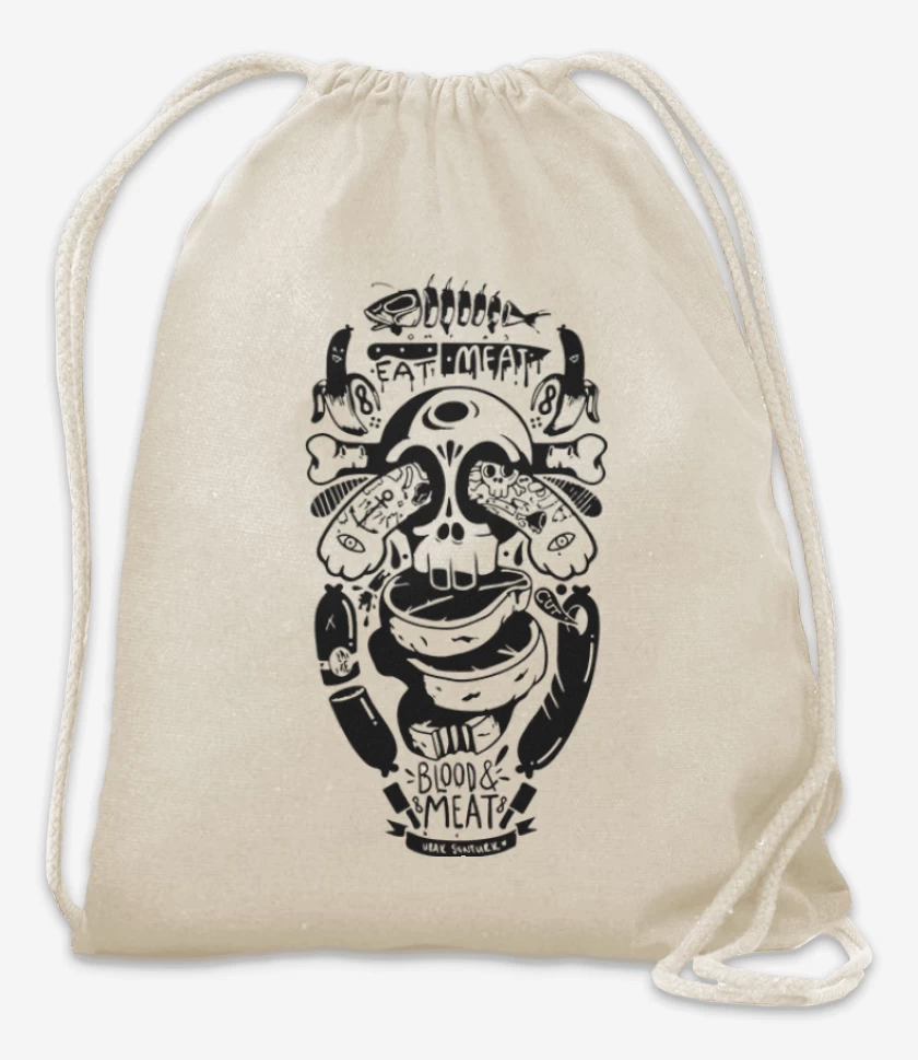 Mochila Blanco de Skull and arm