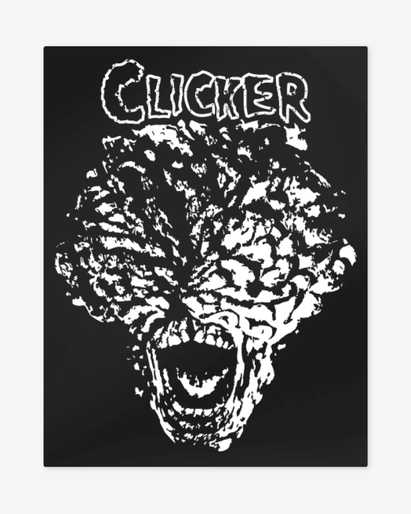 Print metalico Negro de Clicker Punk
