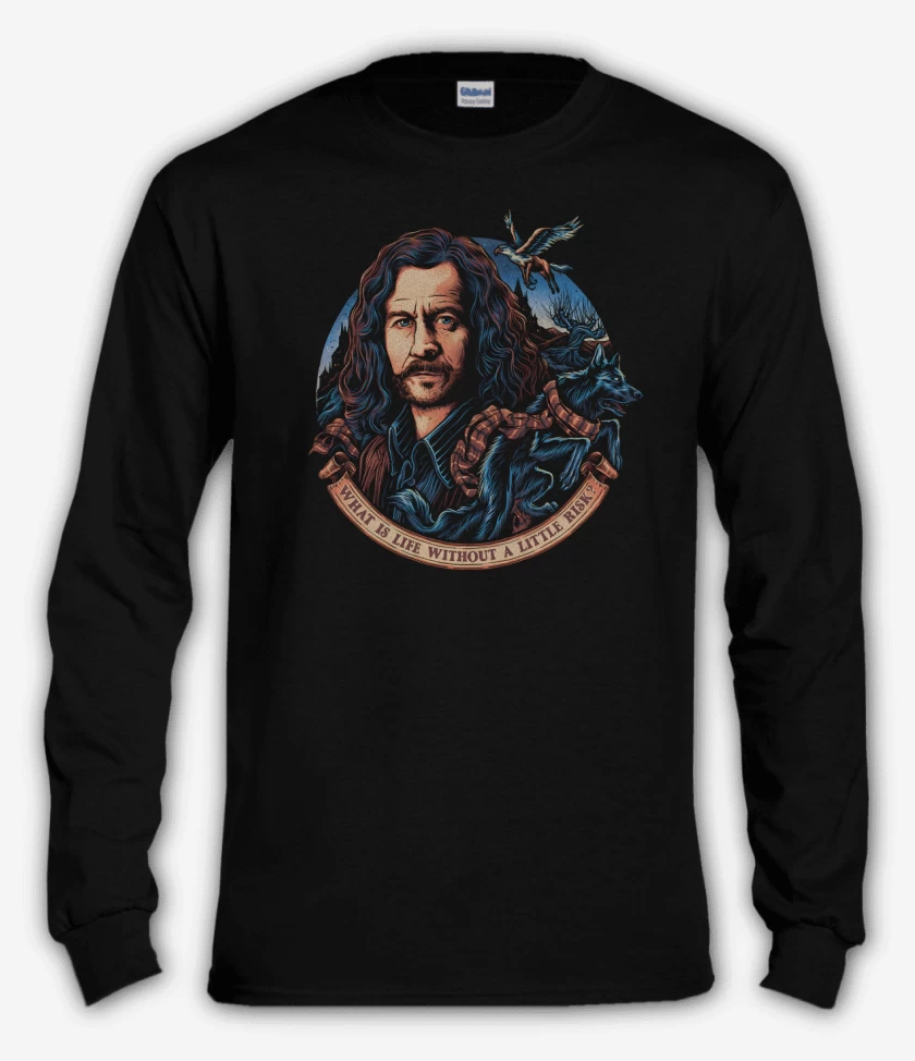 Polera manga larga Negro de Sirius Lobo