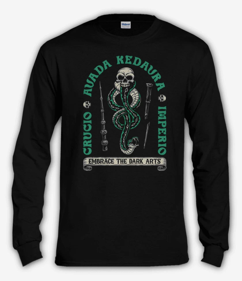 Polera manga larga Negro de Maldiciones Imperdonables