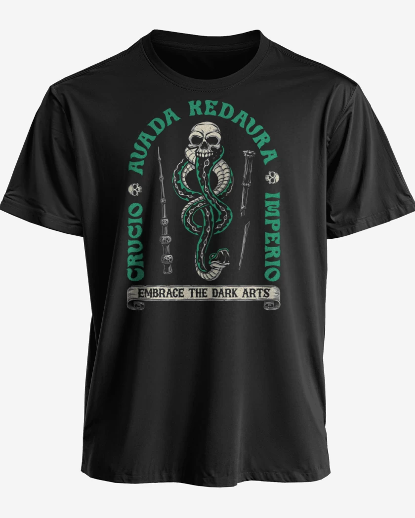 Polera premium Negro de Maldiciones Imperdonables