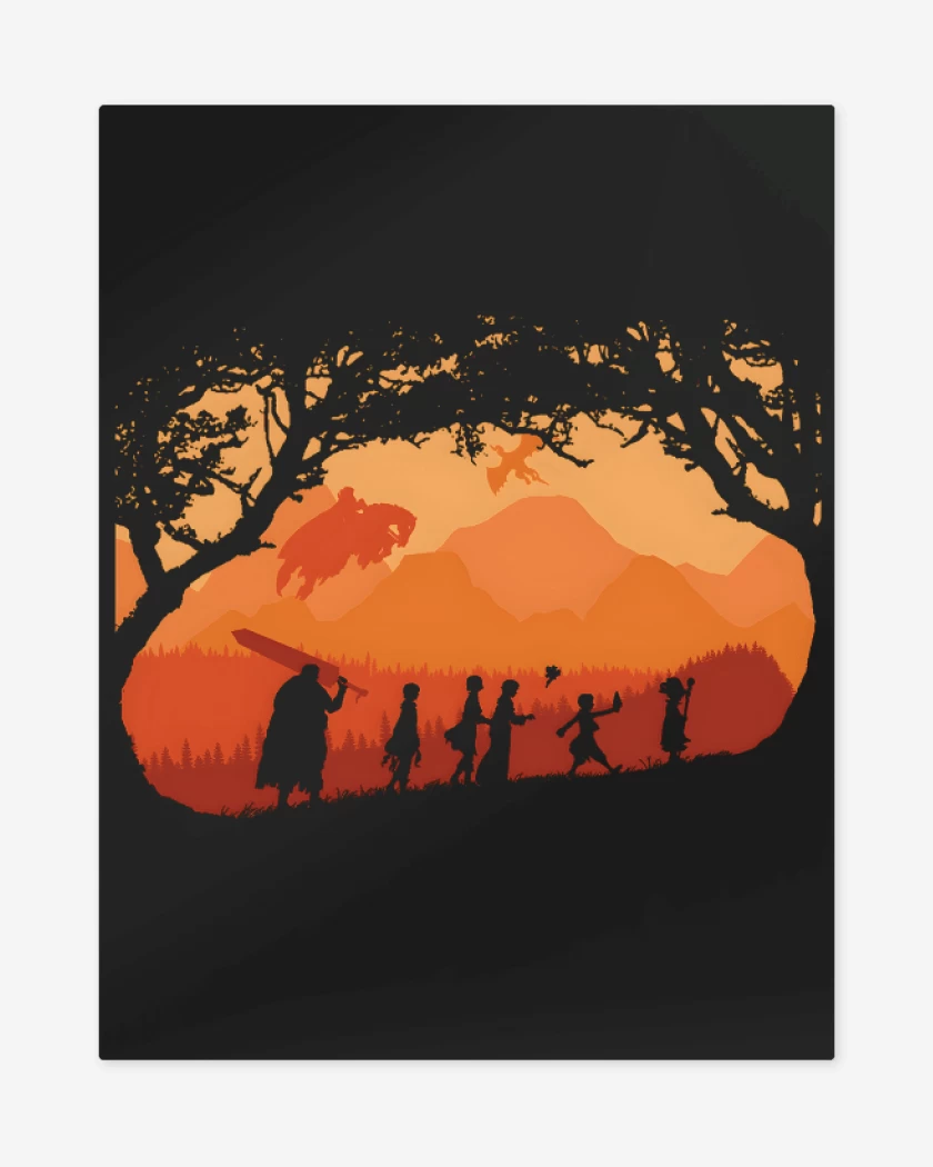 Print metalico Negro de La Bandita de Guts