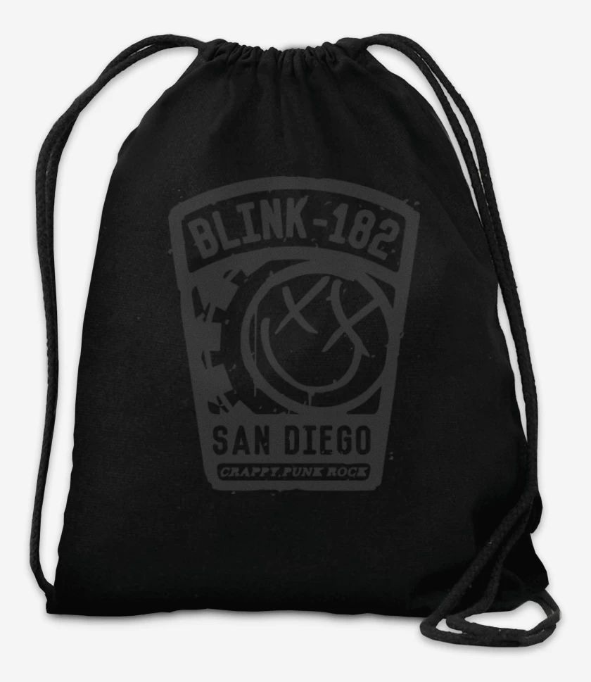 Mochila Negro de Blink 182