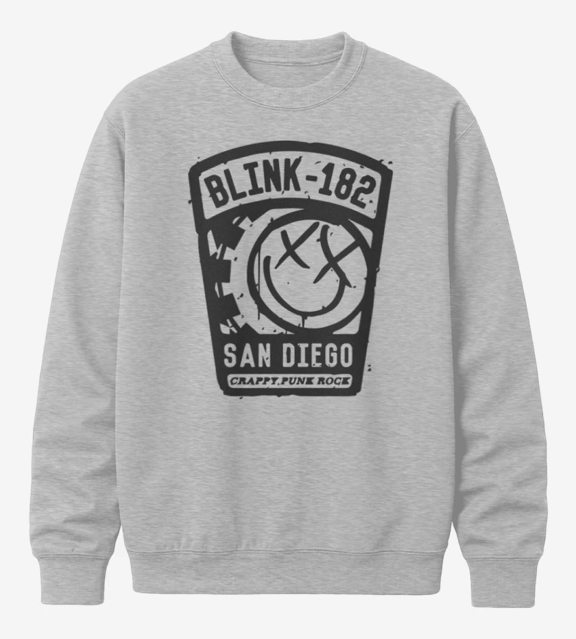 Poleron polo Gris Melange de Blink 182