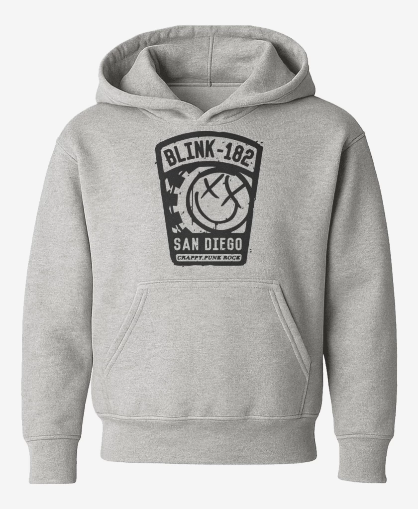Poleron de niño Gris Melange de Blink 182