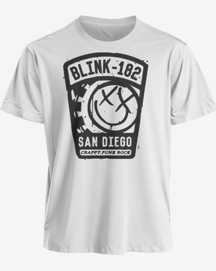 Polera premium Blanco de Blink 182