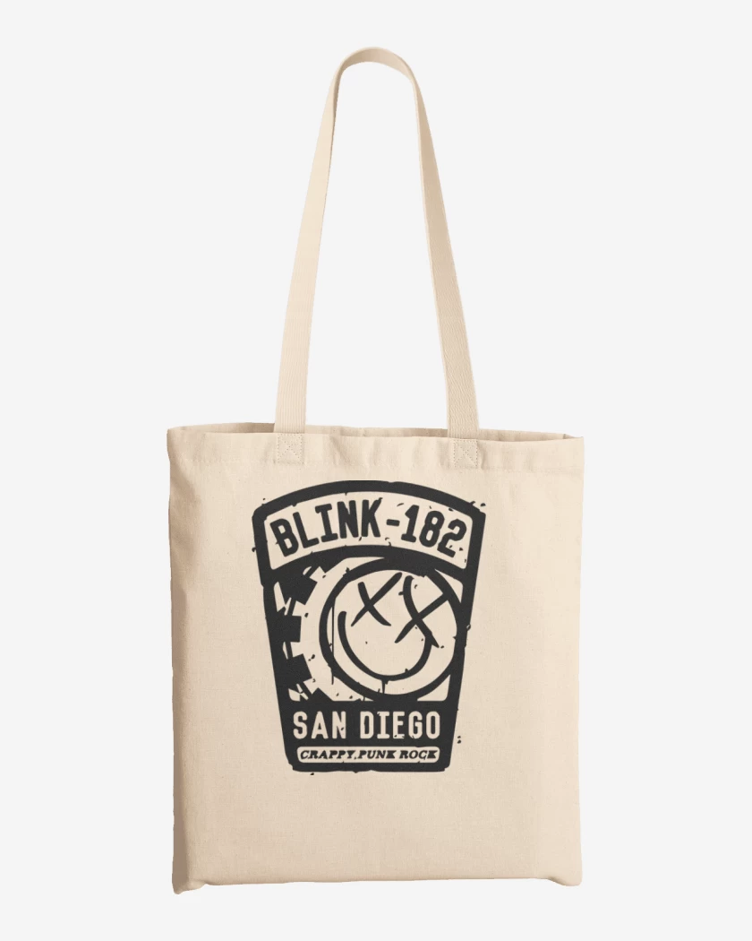 Totebag Blanco de Blink 182