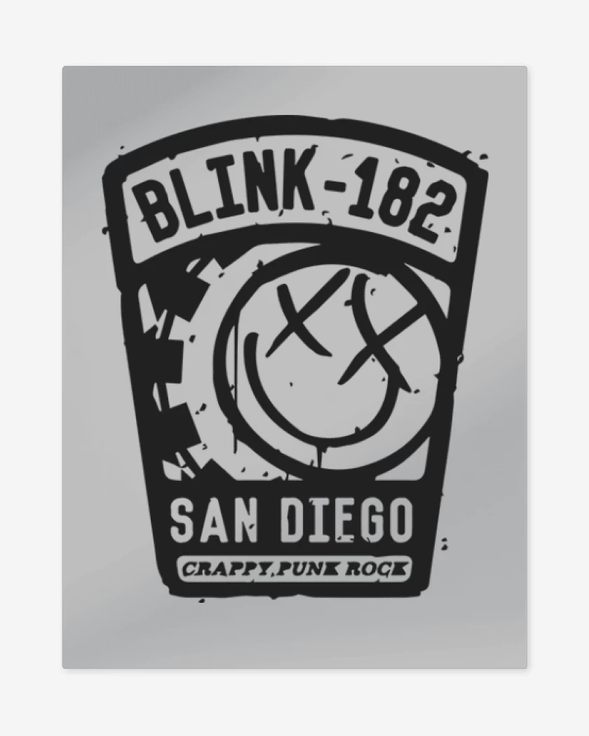 Print metalico Gris Melange de Blink 182