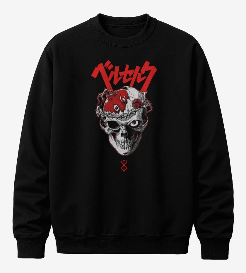 Poleron polo Skull Beherit