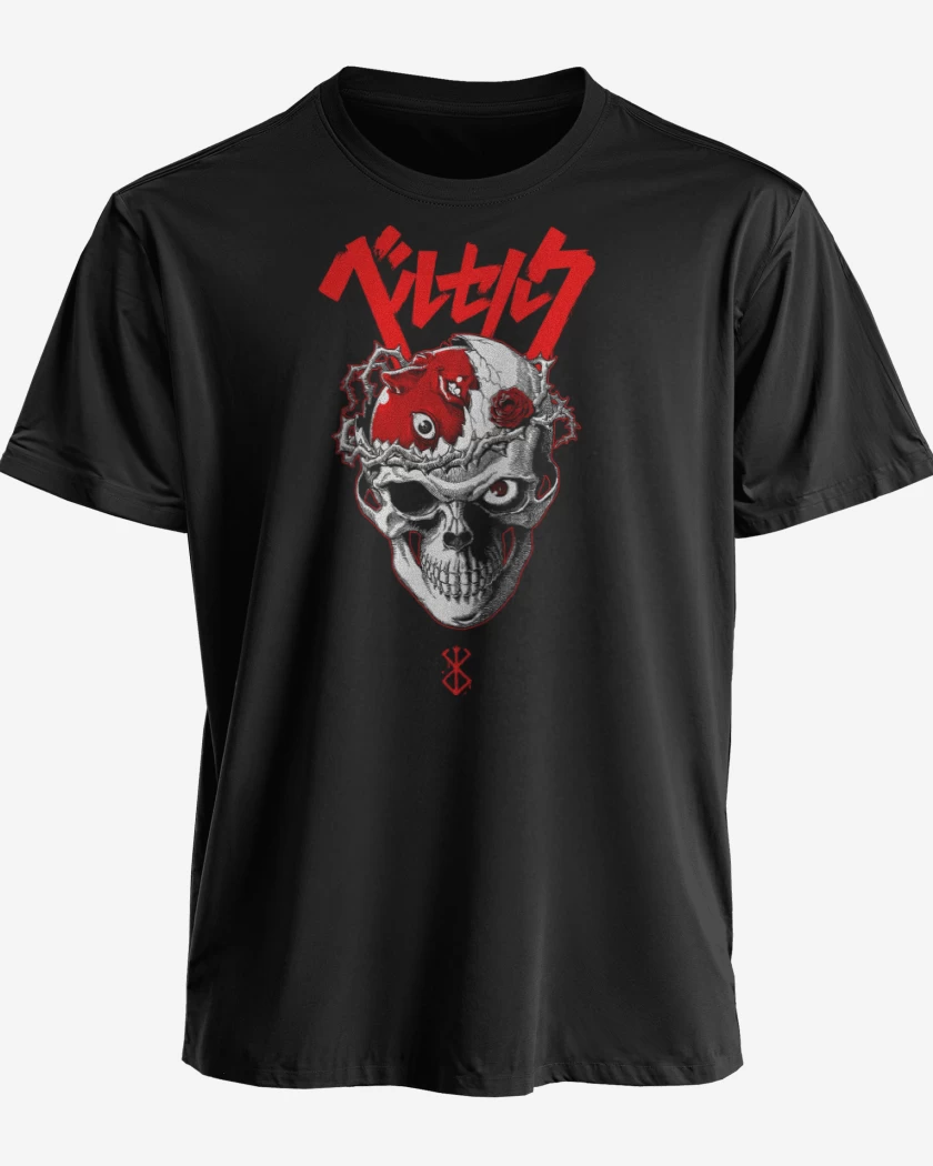 Polera premium Negro de Skull Beherit