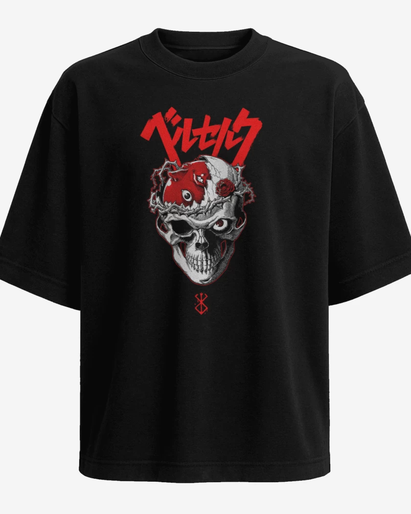 Polera Oversize Skull Beherit