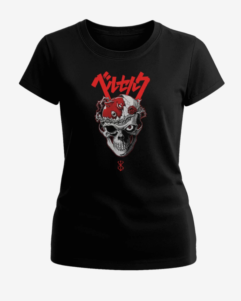 Polera de Mujer Negro de Skull Beherit