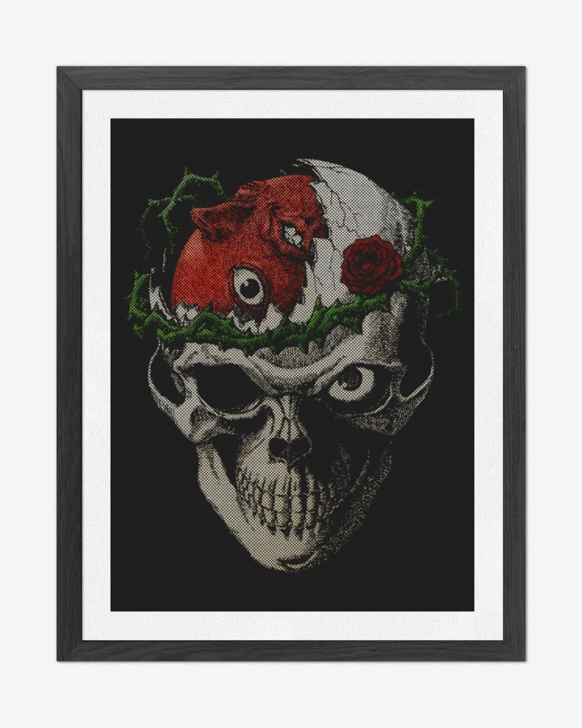 Cuadro decorativo Cráneo Beherit