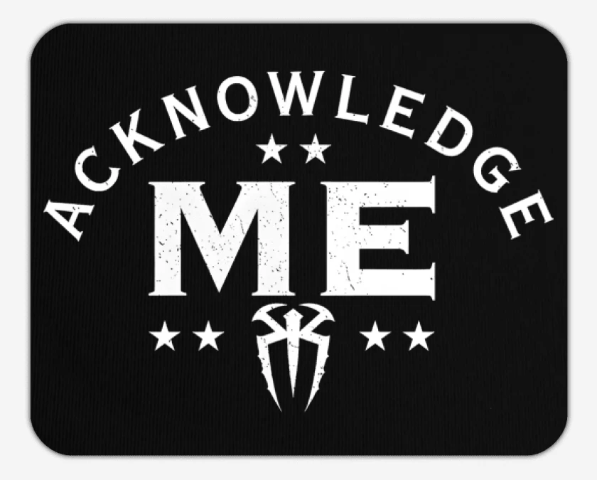 Mousepad Negro de Acknowledge Me