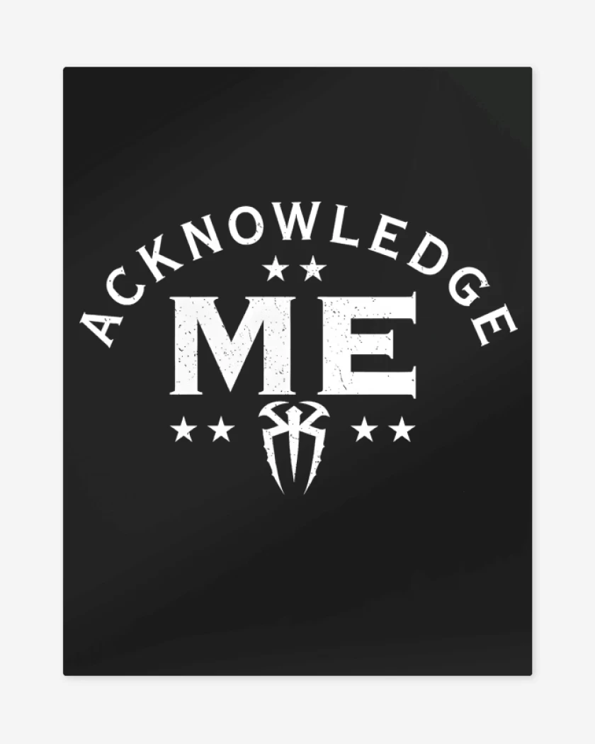Print metalico Negro de Acknowledge Me