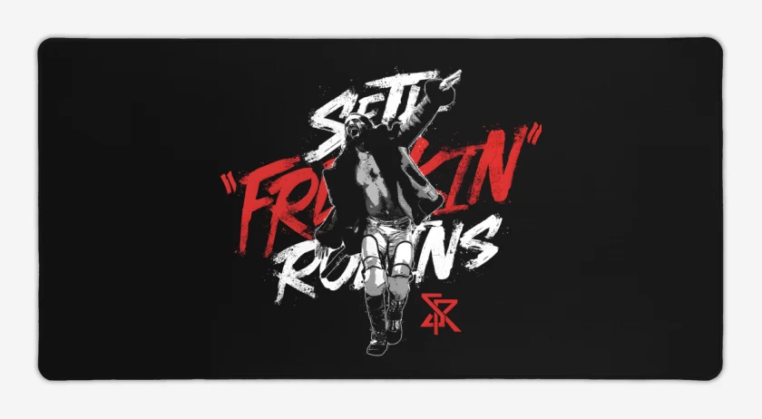 Mouse pad Gamer Negro de Rollins 