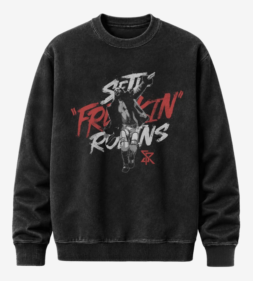 Poleron Polo Acid Wash Negro de Rollins 