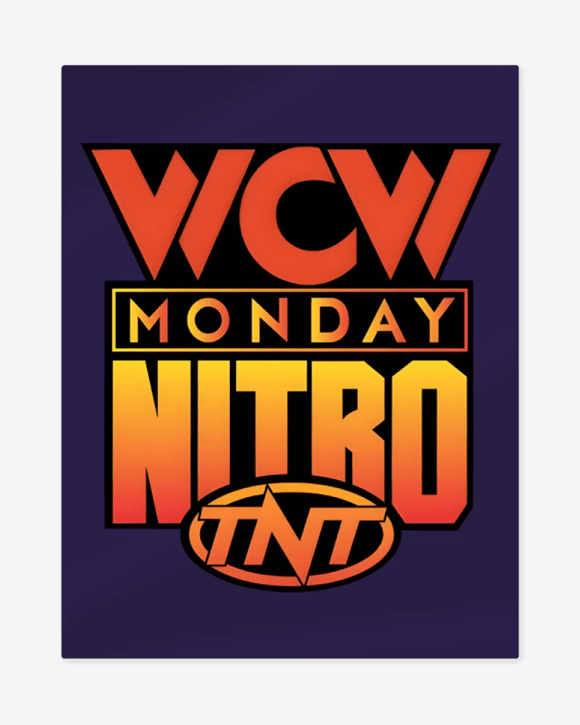 Print metalico Morado de WCW Nitro