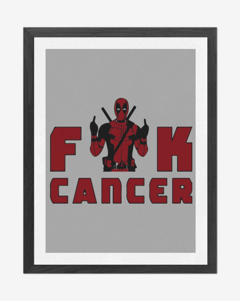 Cuadro decorativo Fuck Cancer
