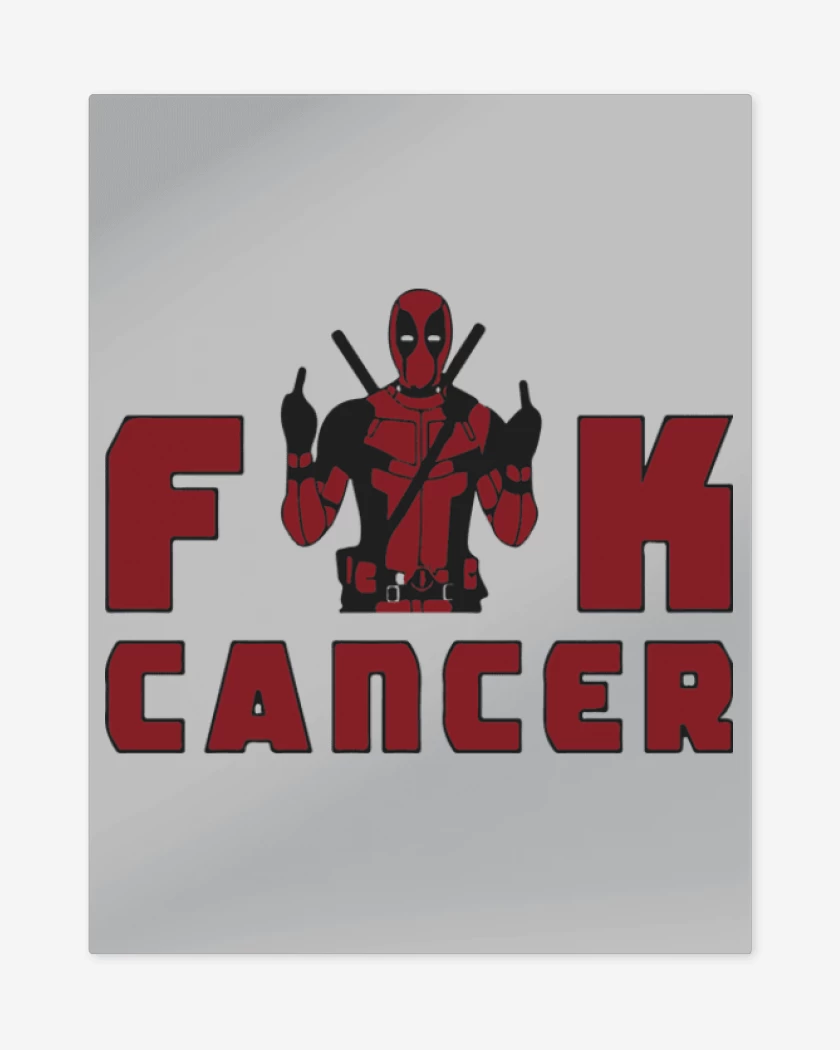 Print metalico Fuck Cancer