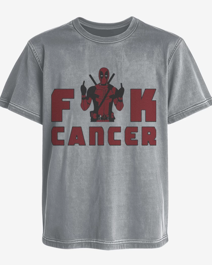 Polera desgastada Fuck Cancer