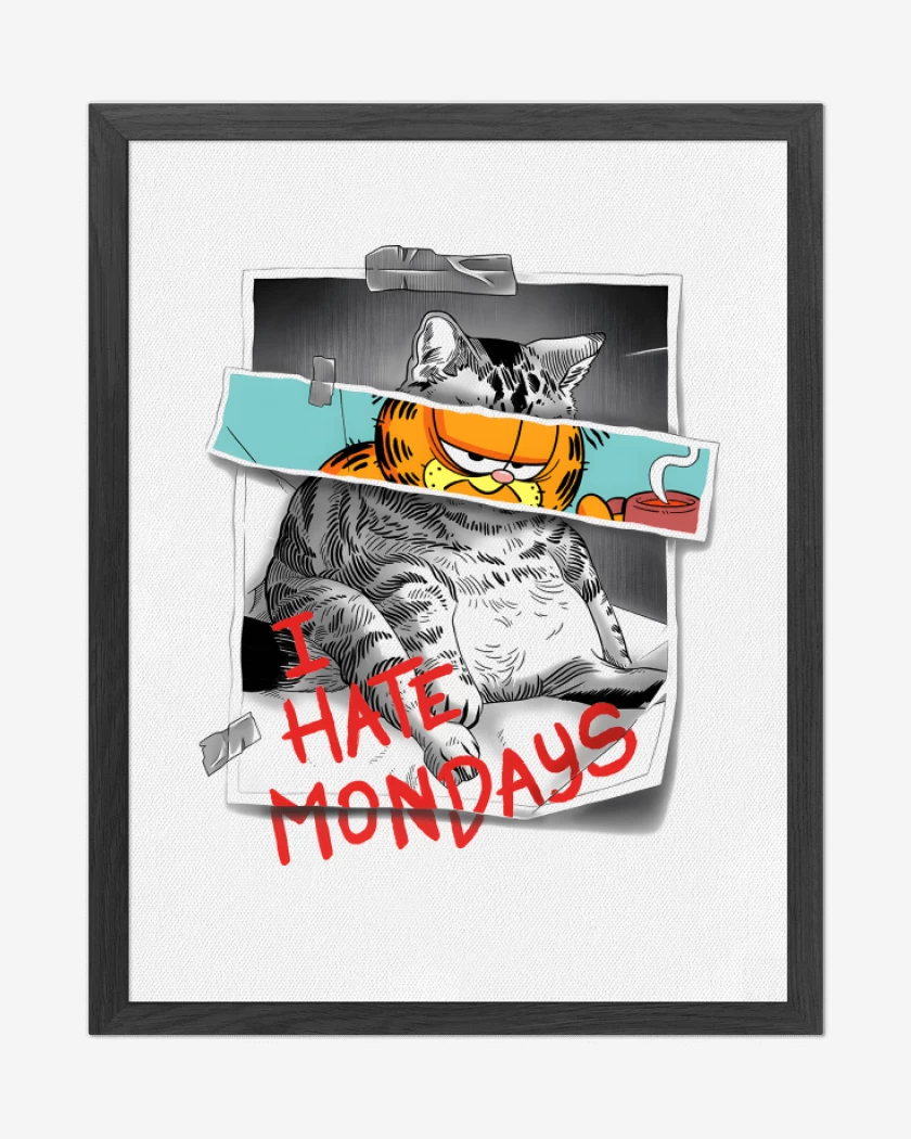 Cuadro decorativo Odio los Lunes