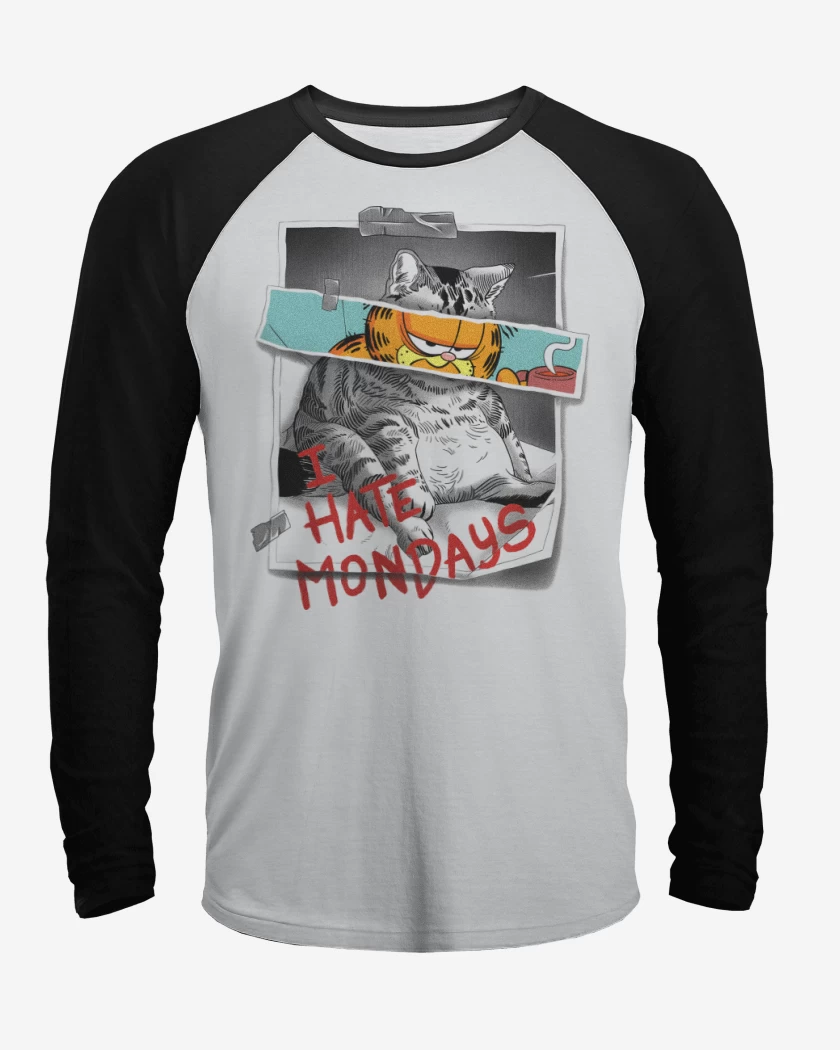Polera Raglan Odio los Lunes