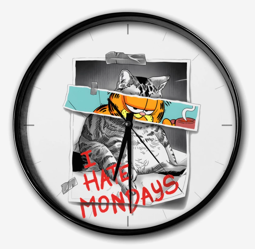 Reloj Blanco de Odio los Lunes
