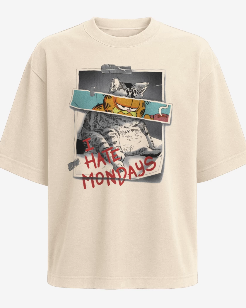 Polera Oversize Odio los Lunes