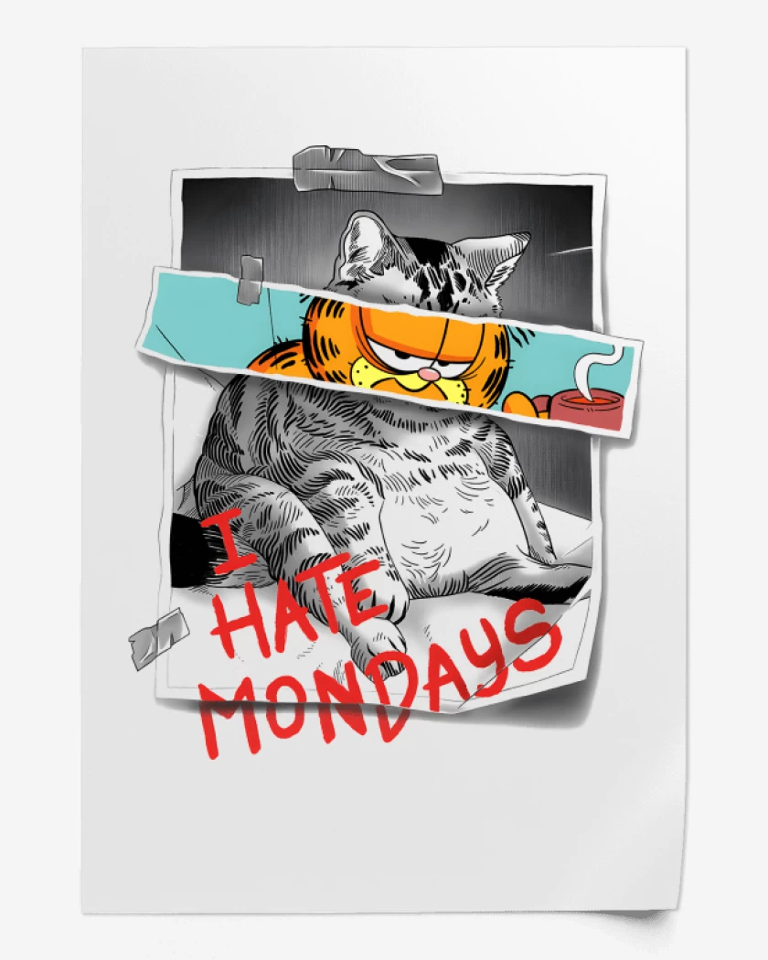 Print Odio los Lunes