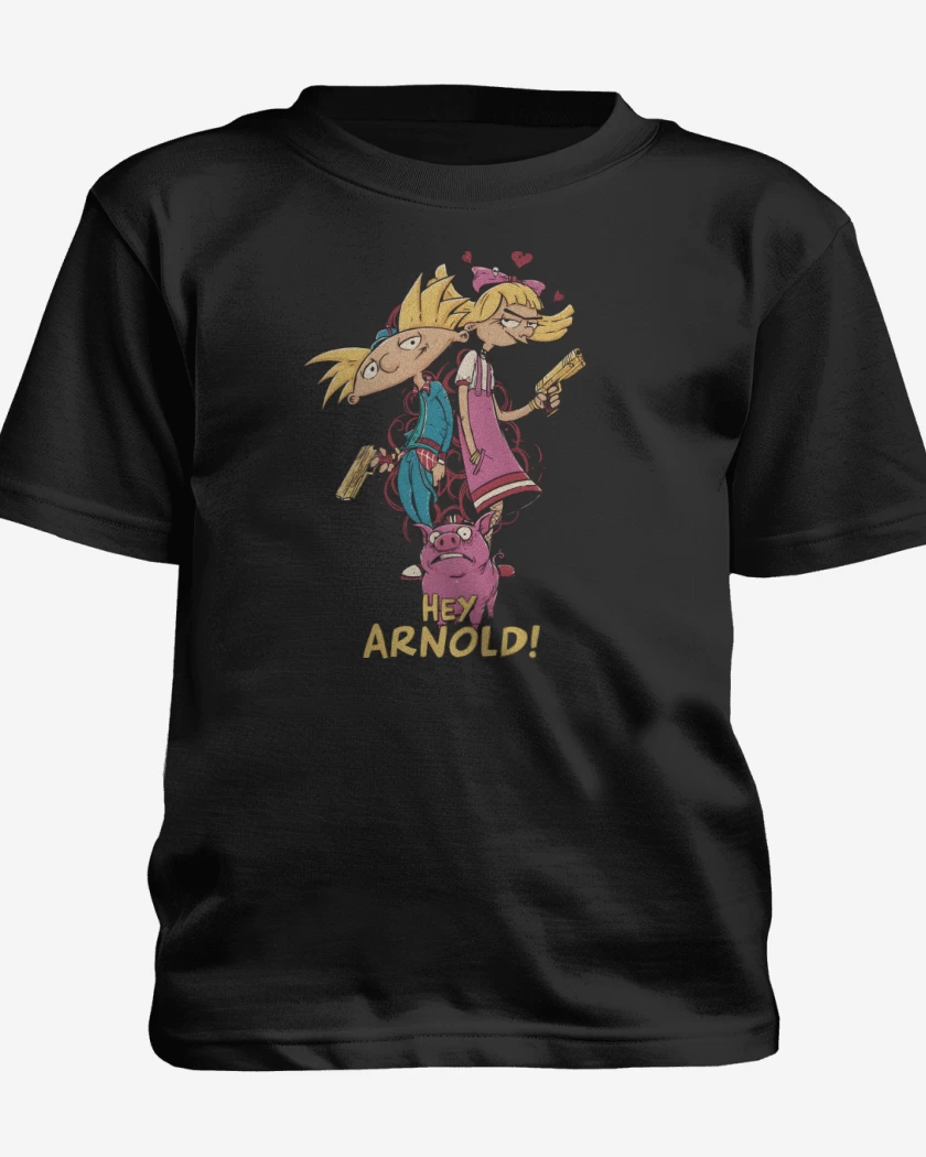 Polera de niño Negro de Arnoldo y Pataki