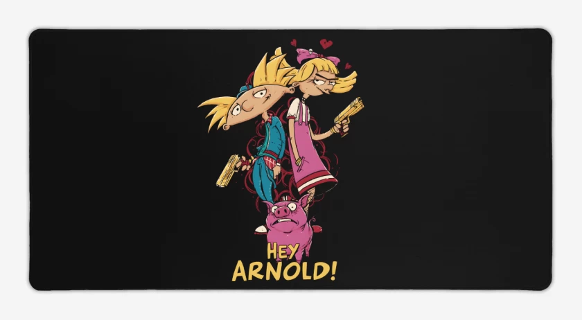 Mouse pad Gamer Negro de Arnoldo y Pataki