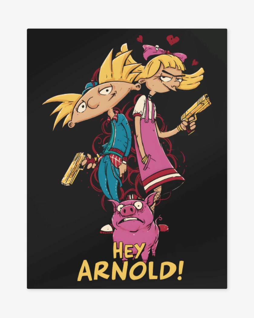 Print metalico Arnoldo y Pataki
