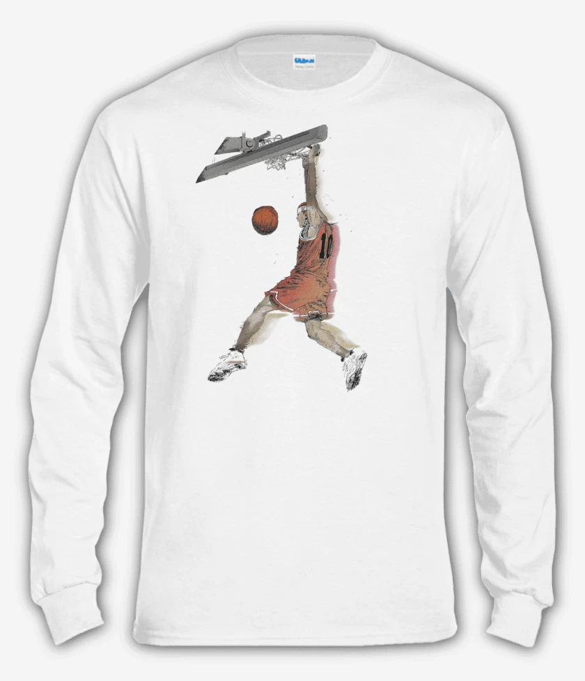 Polera manga larga Blanco de El Rey del Rebote