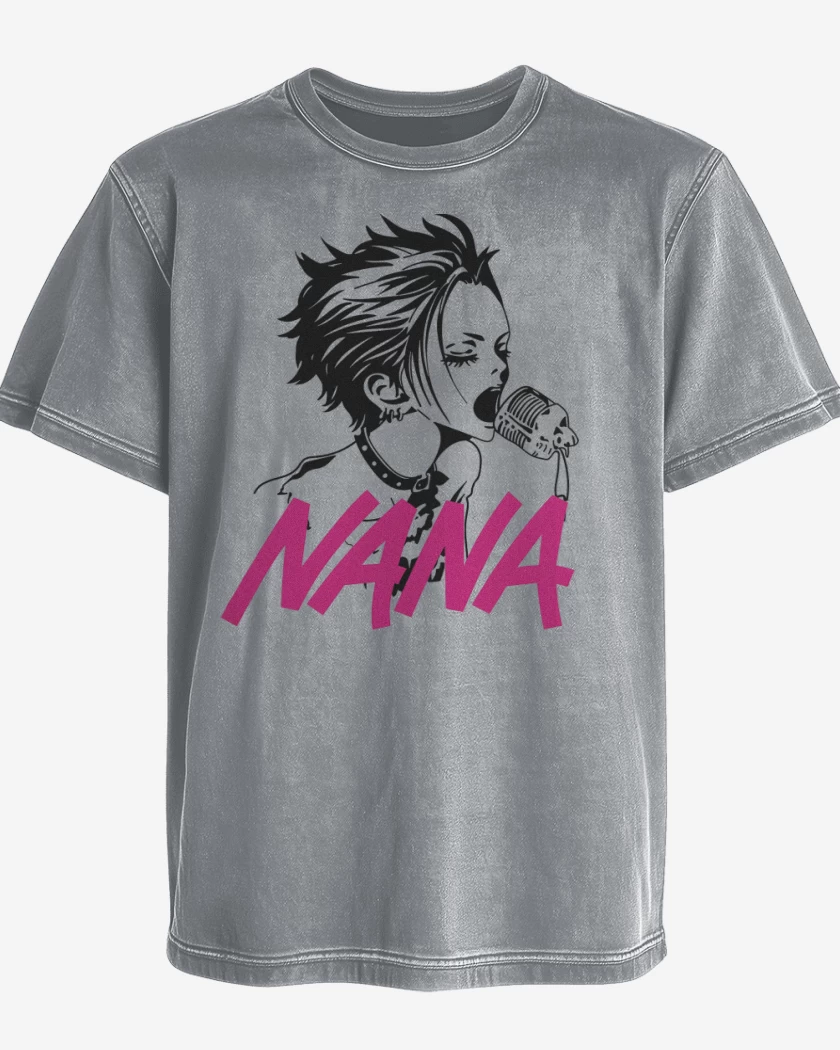 Polera desgastada Gris Melange de Osaki