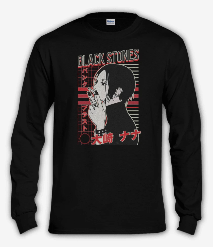 Polera manga larga Negro de Nana Stone