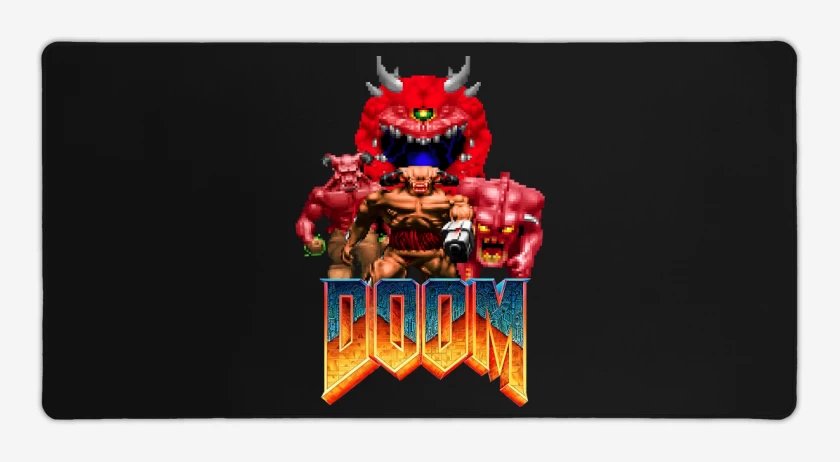 Mouse pad Gamer Negro de Classic Doom