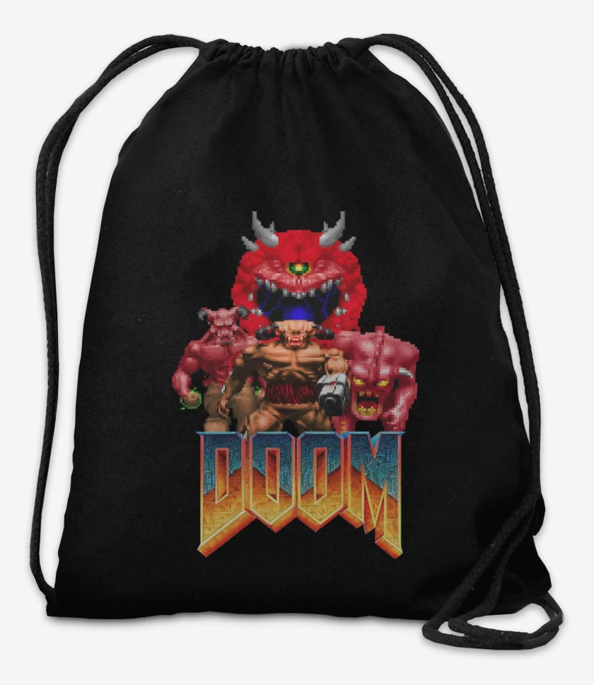 Mochila Negro de Classic Doom