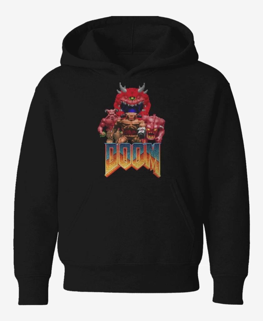 Poleron de niño Negro de Classic Doom