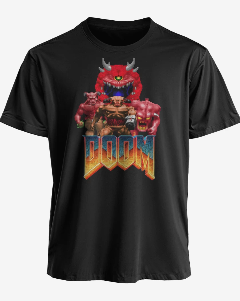 Polera premium Negro de Classic Doom