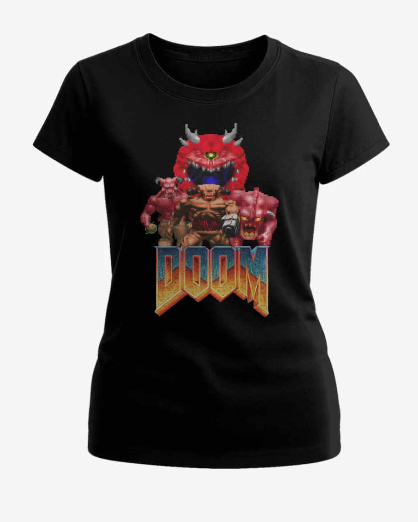 Polera de Mujer Negro de Classic Doom