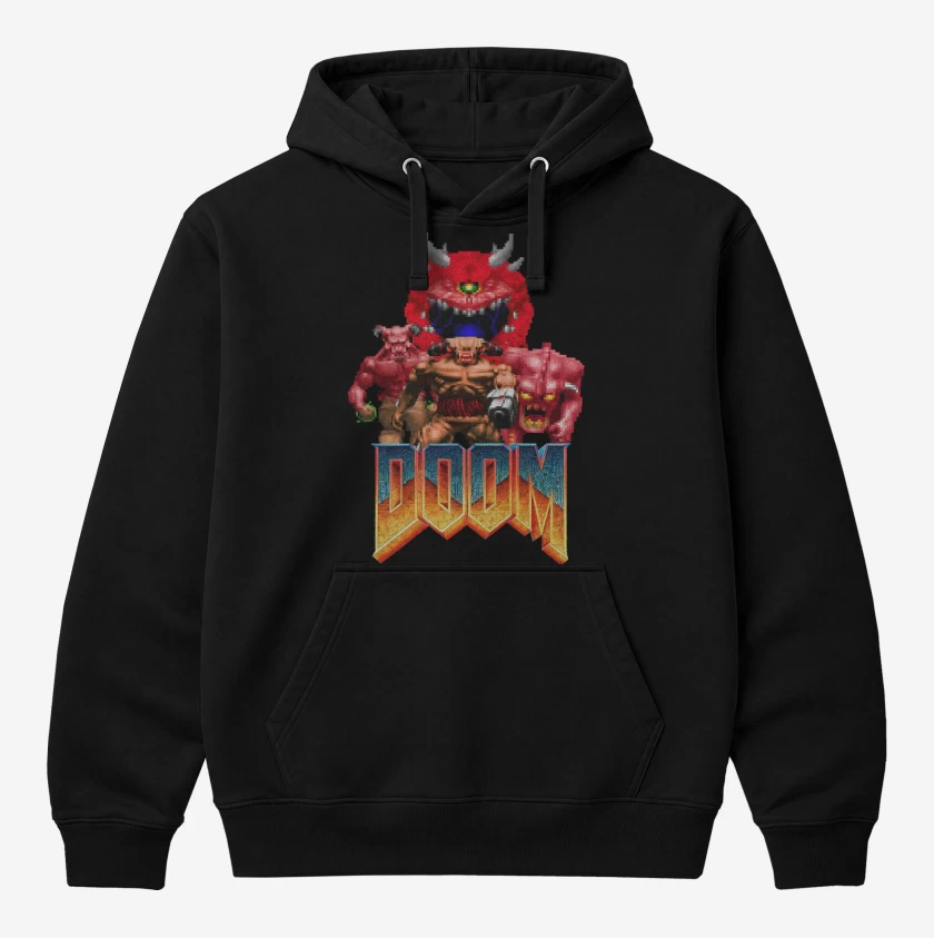 Polerón Canguro Negro de Classic Doom